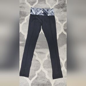 lululemon athletica Black and Gray Leggings